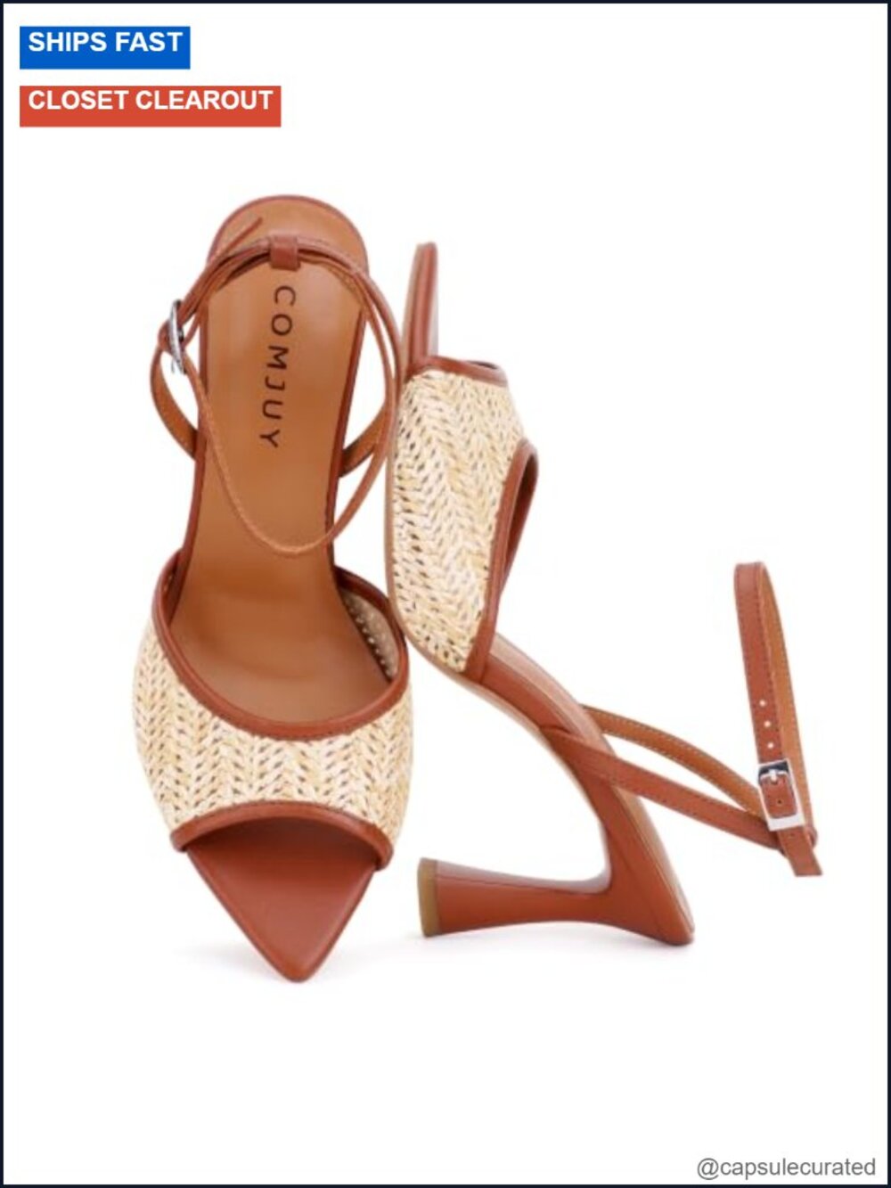 Women's Strappy Kitten Heeled Sandals Pointed Toe Peep Toe Wedding Prom Dress
